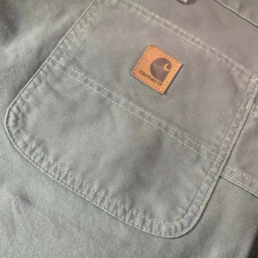Carhartt Men's Grey and Khaki Shorts